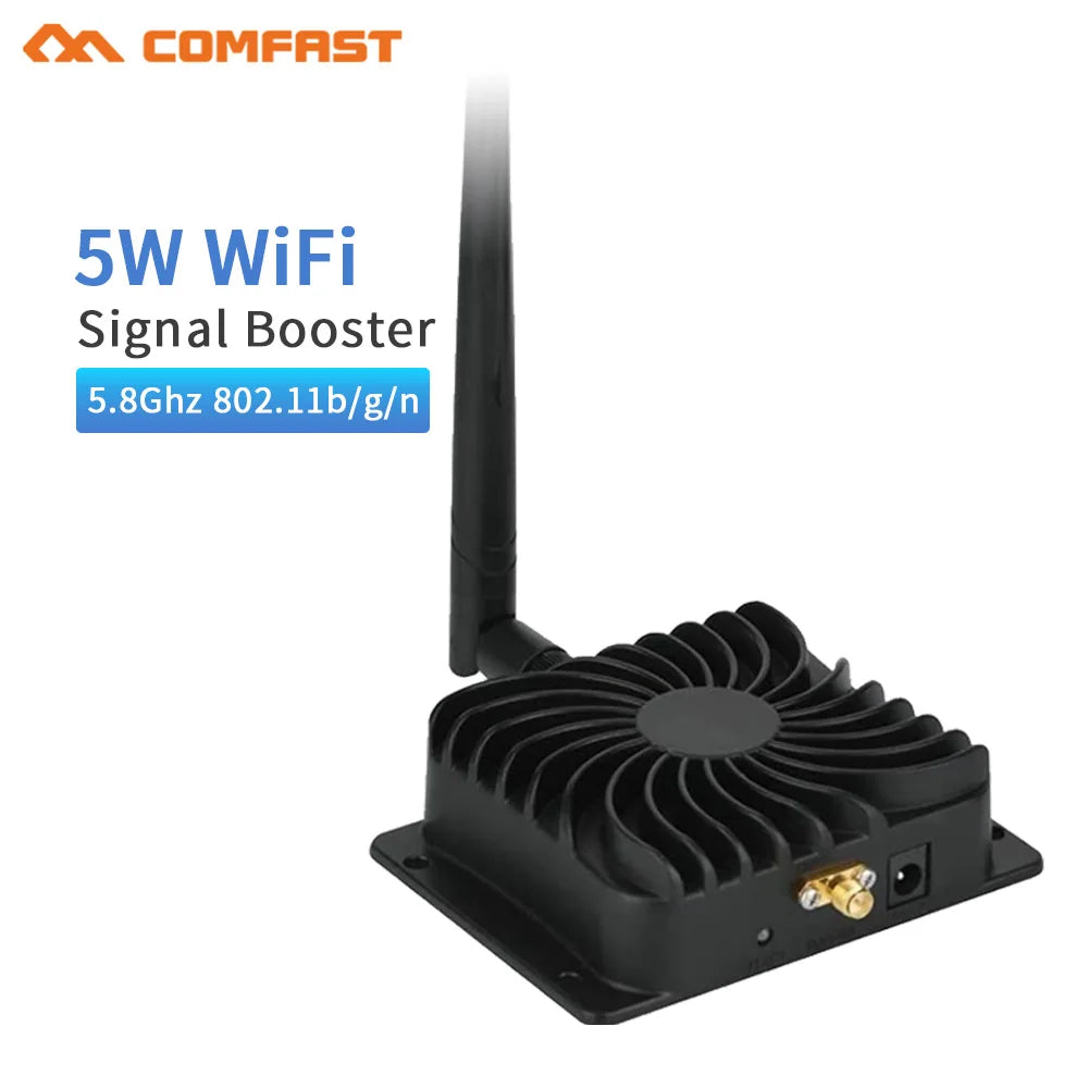 5W 4W 4000mW 802.11b/g/n Wifi Wireless Power Amplifier Router 2.4Ghz/5G Enhance WLAN Signal Booster with 5dbi Antenna