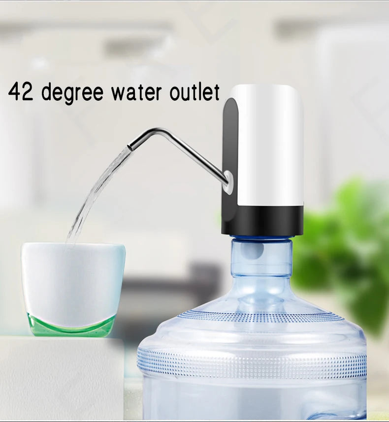 800mah Wireless Electric Barreled Water Pump USB Charging Small Portable Fast Water Automatic Dispenser Larger battery SUS 304