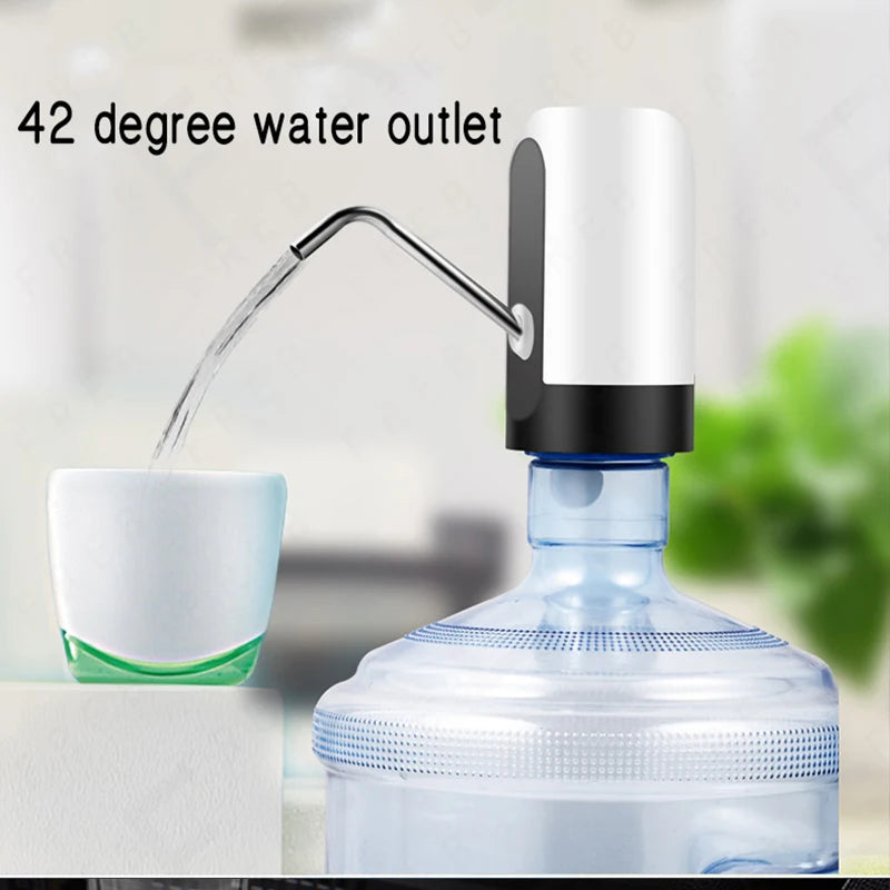 800mah Wireless Electric Barreled Water Pump USB Charging Small Portable Fast Water Automatic Dispenser Larger battery SUS 304